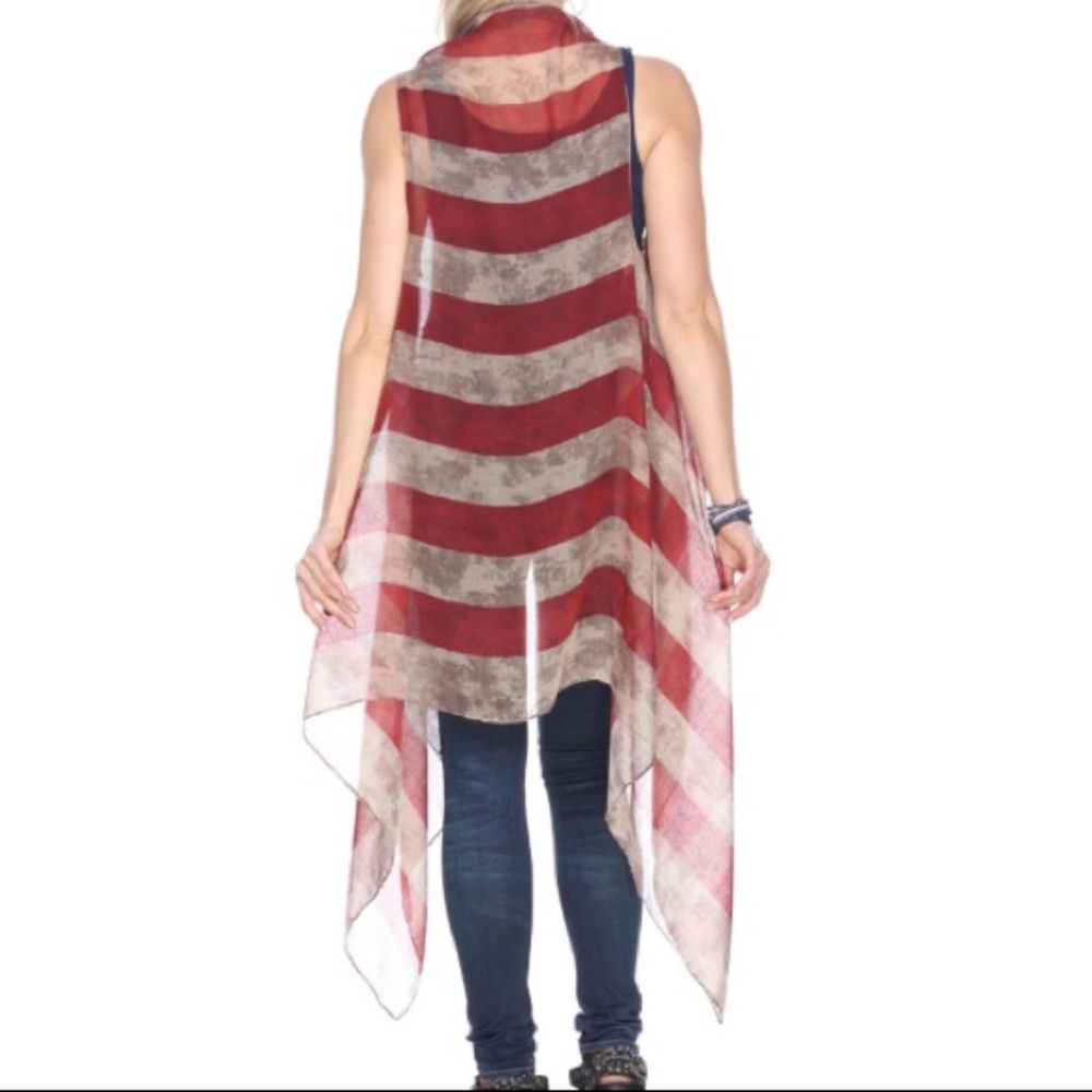 One Size 💕Vintage Flag Cardigan🇺🇸 - Picture 2 of 11